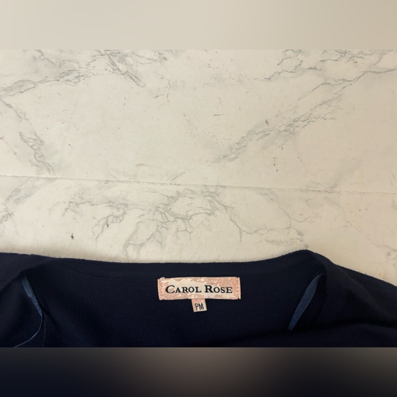 Carol Rose Women's Long Sleeve Button Down Top Sz PM Blue Petite Blouse - Picture 4 of 5